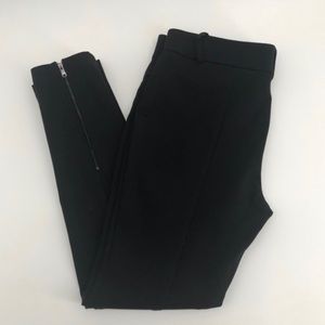 Ann Taylor Skinny Ankle Pants with Zipper Detail